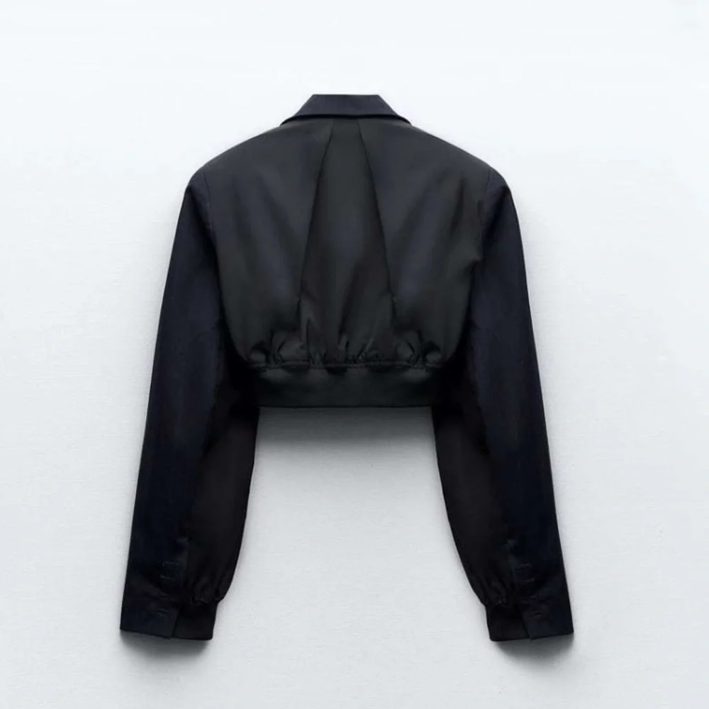 ZARA striped crop bomber blazer - Picture 13 of 15